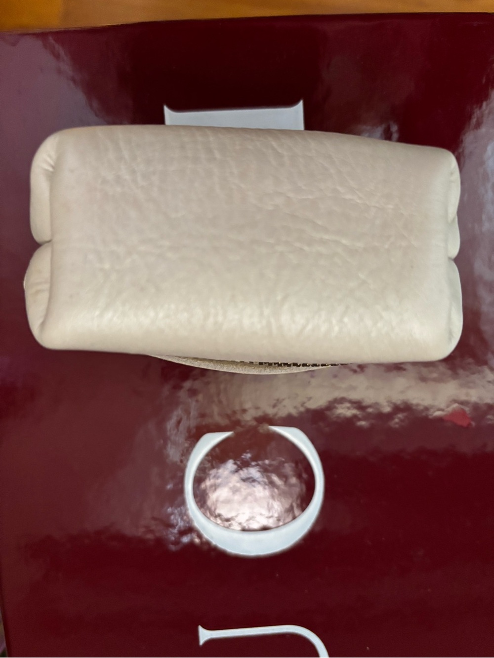 Portland leather goods coin pouch pearl